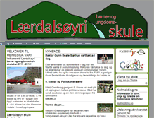 Tablet Screenshot of laerdalsoyri.skule.no