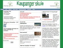 Tablet Screenshot of kaupanger.skule.no