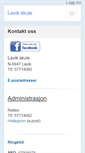 Mobile Screenshot of lavik.skule.no